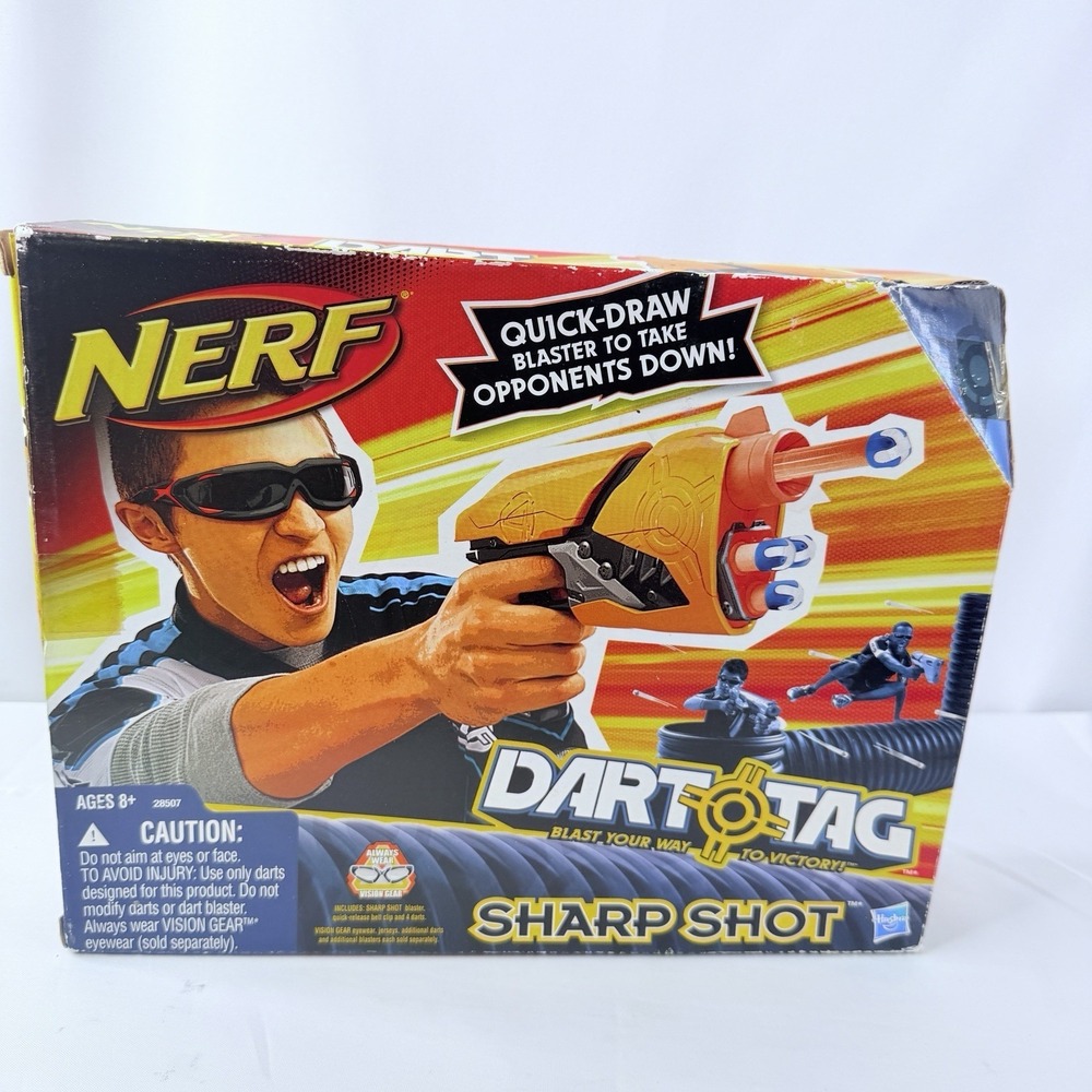 Nerf Dart Tag Sharp Shot Single Shot Soft Dart Gun 2010